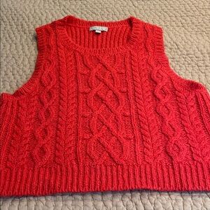J. Crew Cable Knit Vest